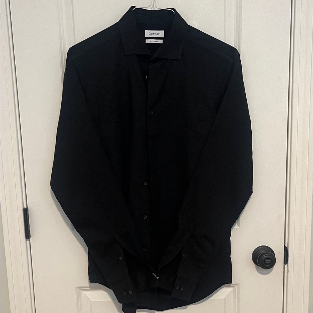 Calvin Klein Men's Classic Black Dress Shirt